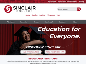 'sinclair.edu' screenshot