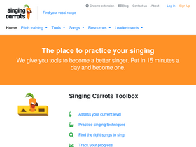 'singingcarrots.com' screenshot