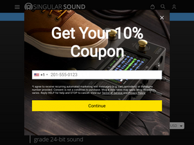 'singularsound.com' screenshot