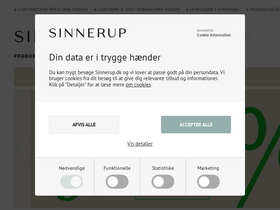 'sinnerup.dk' screenshot