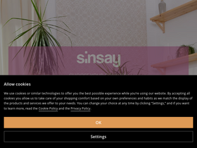 'sinsay.com' screenshot