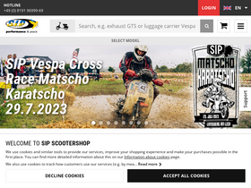 'sip-scootershop.com' screenshot
