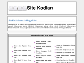 'sitekodlari.com' screenshot