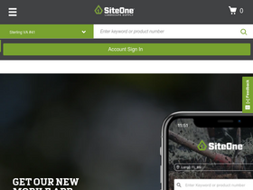 'siteone.com' screenshot