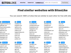 'siteslike.com' screenshot