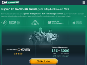 'sitiscommesse.com' screenshot