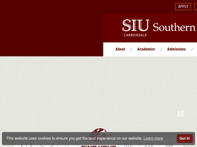 'admissions.siu.edu' screenshot