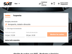 'sixt.es' screenshot