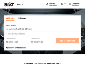 'sixt.fr' screenshot