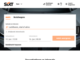 'sixt.nl' screenshot