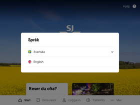 'sj.se' screenshot