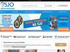 'sjoartigosreligiosos.com.br' screenshot