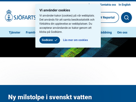 'sjofartsverket.se' screenshot
