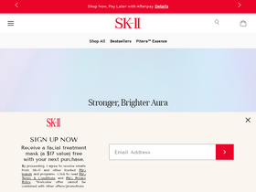'sk-ii.com' screenshot