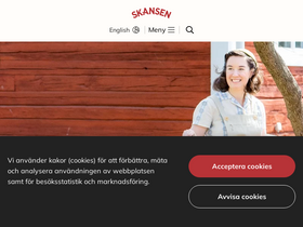 'skansen.se' screenshot