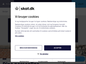 'skat.dk' screenshot