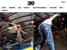 'skateparkoftampa.com' screenshot