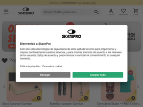 'skatepro.es' screenshot