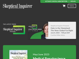 'skepticalinquirer.org' screenshot