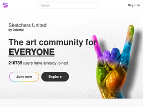 'sketchersunited.org' screenshot