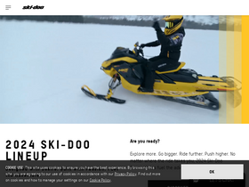 'ski-doo.com' screenshot