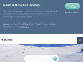 'skiclub.co.uk' screenshot