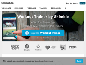 'skimble.com' screenshot