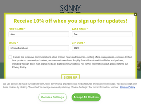 'skinnypop.com' screenshot