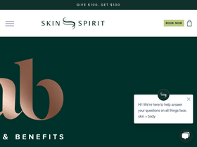 'skinspirit.com' screenshot