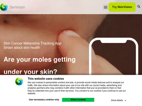 'skinvision.com' screenshot