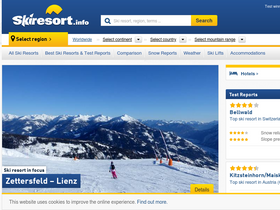 'skiresort.info' screenshot
