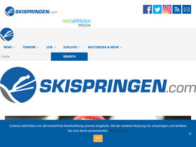 'skispringen.com' screenshot