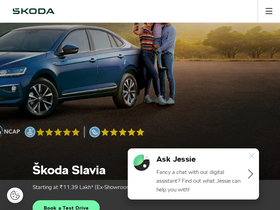 'skoda-auto.co.in' screenshot