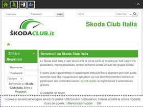 'skodaclub.it' screenshot