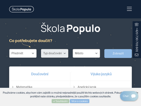 'skolapopulo.cz' screenshot