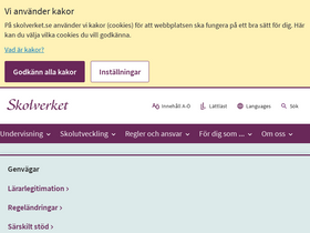 'skolverket.se' screenshot