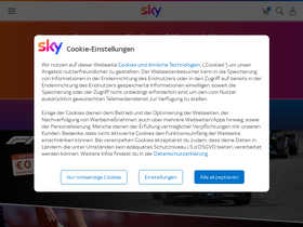 'sky.de' screenshot