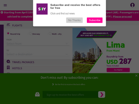 'skyairline.com' screenshot