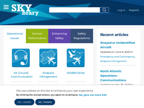 'skybrary.aero' screenshot