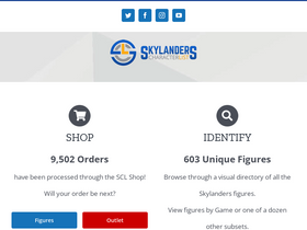 'skylanderscharacterlist.com' screenshot