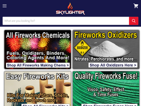 'skylighter.com' screenshot