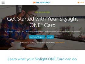 'skylightpaycard.com' screenshot