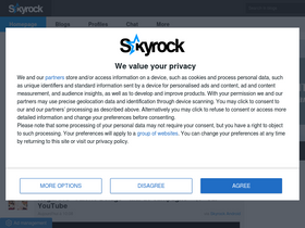 'skyrock.com' screenshot