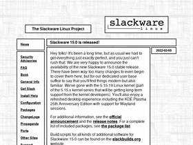 'slackware.com' screenshot