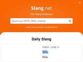 'slang.net' screenshot