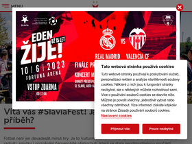 'slavia.cz' screenshot