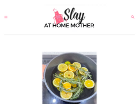 'slayathomemother.com' screenshot