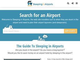 'sleepinginairports.net' screenshot