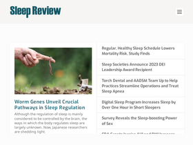 'sleepreviewmag.com' screenshot