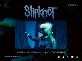 'slipknot1.com' screenshot